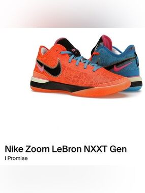 Nike LeBron NXXT Promise Multicolor Basketball Shoes Size 11